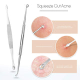 pobipobi 7 In 1 Pimple Blackhead Remover Extractor Tool Kit, Teenitor Professional Surgical Safe Treatment For Zit Popper White Head Acne Blemish Comedone Removing For Nose Face Skin